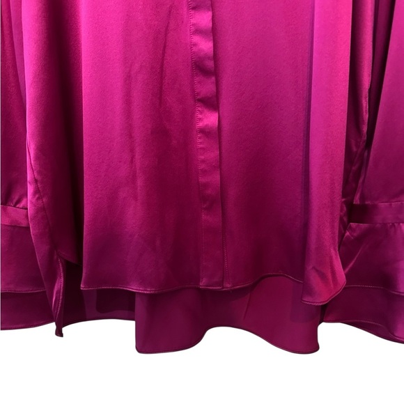 NWT Elie Tahari Fuchsia Silk Top Shirt - Picture 9 of 12